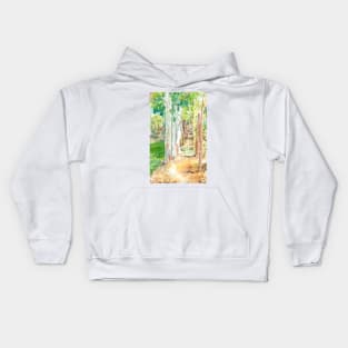 Forest Path on a Farm in Laos Kids Hoodie